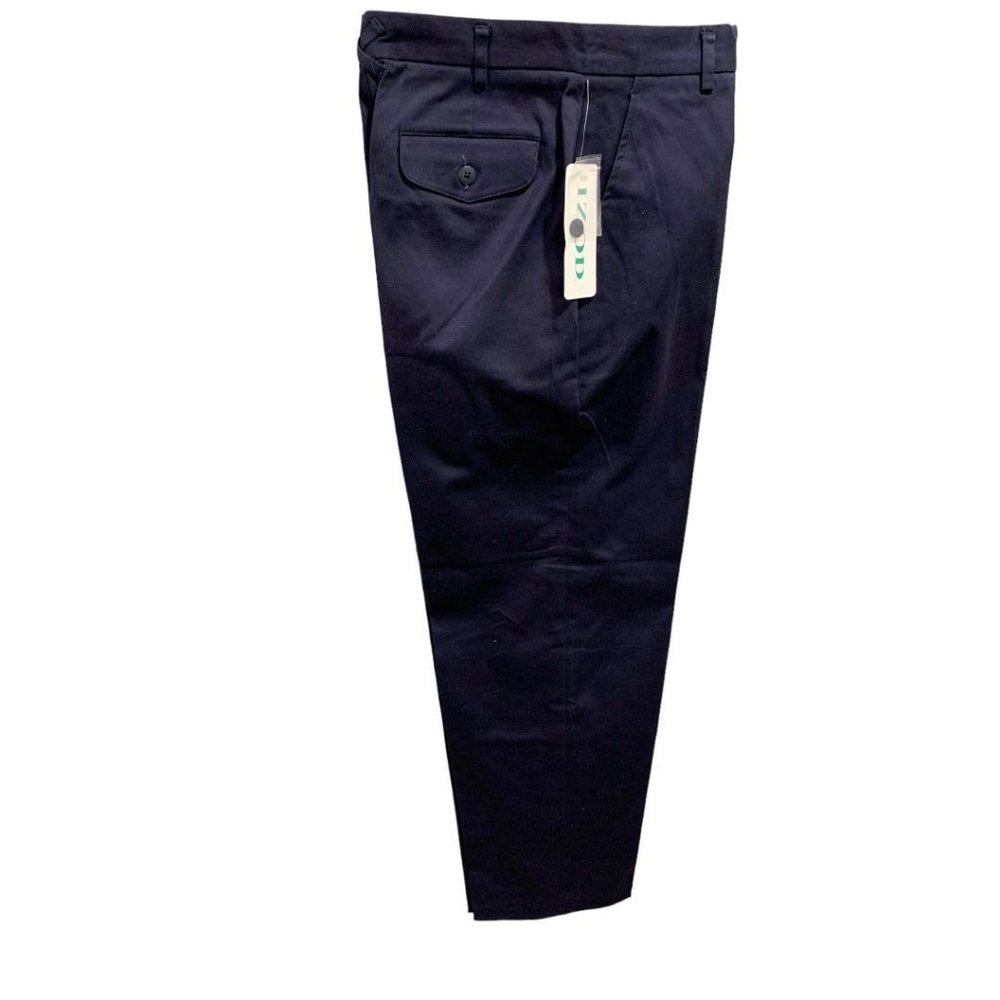 Size 10 Izod Women's Navy Blue Stretch‎ Cotton Chino Pants New Y2K